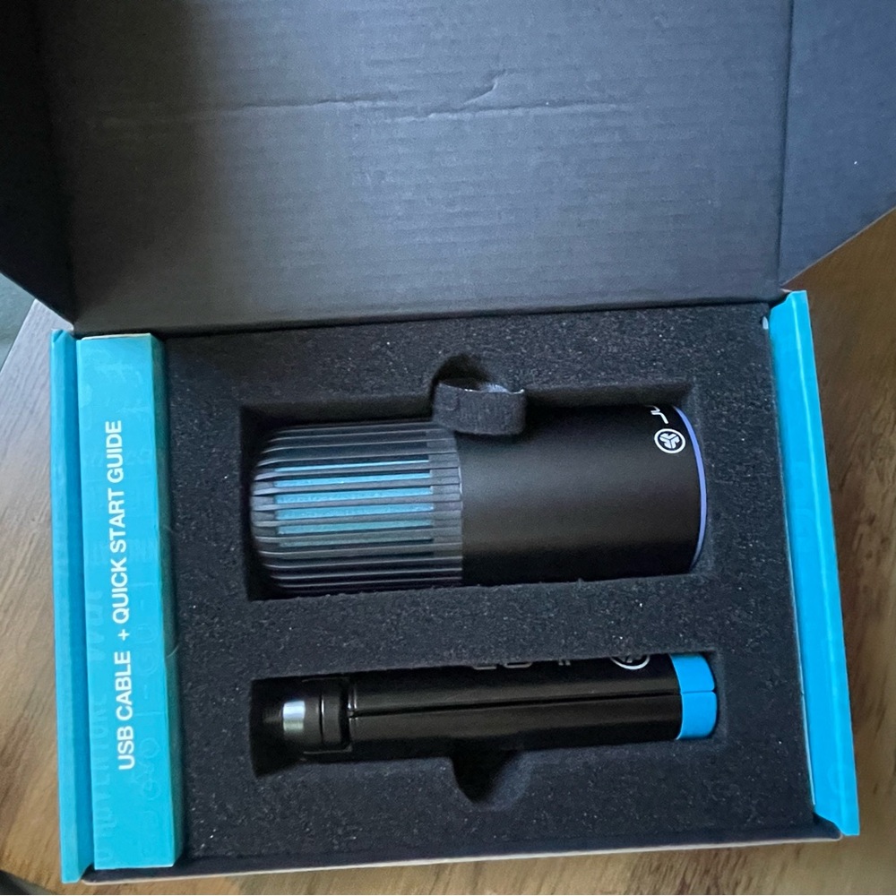 JLab Talk Go USB Microphone - Black and Blue - Picture 3 of 7